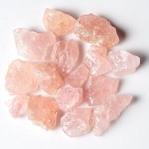 1/2 lb Rough Rose Quartz Natural Pink Gemstone Crystals Mineral Rock Gem Tumble